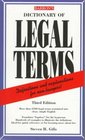Dictionary of Legal Terms A Simplified Guide to the Language of Law