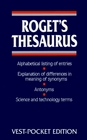 Roget's Thesaurus VestPocket Edition