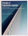Principles of Programming Languages Design Evaluation and Implementation