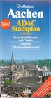 Grossraum Aachen ADAC Stadtplan 120 000 Neu  extra Durchfahrtsplan und Cityplan Stauzonen offentliche Verkehrsmittel