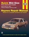 Haynes Repair Manuals Buick MidSize Models Owners Workshop Manual 19741987