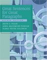 Great Sentences for Great Paragraphs An Introduction to Basic Sentences and Paragraphs