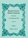 Bladen County North Carolina Tax Lists 1775 through 1789 Volume II