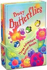 Three Adventure Button Books Busy Butterflies / Cozy Caterpillars / Awesome Ants