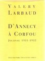D'Annecy a Corfou Journal 19311932