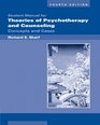 Student Manual for Sharf's Theories of Psychotherapy  Counseling Concepts and Cases 4th