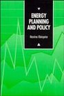 Energy Planning and Policy