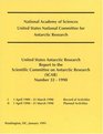 The United States Antarctic Research Report to the Scientific Committee on Antarctic Research  Number 32  1990
