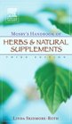Mosby's Handbook of Herbs  Natural Supplements Third Edition