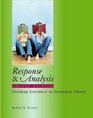 Response  Analysis Second Edition  Teaching Literature in Secondary School