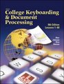 College Keyboarding And Document Processing Lessons 160 Student Text