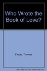 Who Wrote the Book of Love