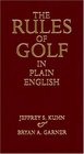 The Rules of Golf in Plain English