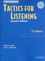 Expanding Tactics for Listening Test Booklet with Audio CD