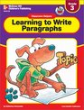 Learning to Write Paragraphs