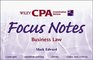 Wiley Cpa Examination Review Focus Notes Business Law
