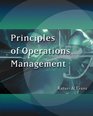 Principles of Operations Management with Student CDROM