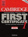 Cambridge Practice Tests for First Certificate 1 Selfstudy student's book