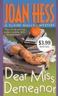 Dear Miss Demeanor (Claire Malloy, Bk 3)