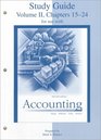 Study Guide Volume 2 to accompany Accounting The Basis for Business Decisions