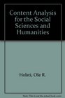 Content Analysis for the Social Sciences and Humanities