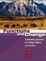 Functions And Change A Modeling Approach To College Algebra