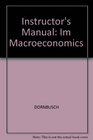 Instructor's Manual Im Macroeconomics