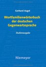 Wortfamilienwrterbuch der deutschen Gegenwartssprache