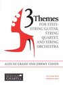 3 Themes for SteelString Guitar String Quartet and String Orchestra  Full Score with Individual parts Sheet Music