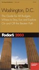 Fodor's Washington DC 2003