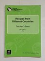 Recipes from Different Countries Year 3 Teachers Book