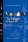 Accountability Taking Ownership of Your Responsibility