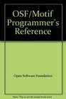 OSF/Motif Programmer's Reference