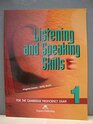 Listening and Speaking Skills 1 Student's Book
