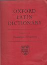 Oxford Latin Dictionary Fascicle III DemiurgusGorgoneus