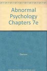 Abnormal Psychology Chapters 7e