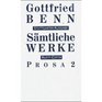 Benn Gottfried Bd 4 Prosa  2  Saemtliche Werke  Stuttgart  KlettCott