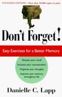Don't Forget Easy Exercises for a Better Memory