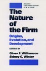 The Nature of the Firm Origins Evolution and Development