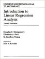 Introduction to Linear Regression Analysis Student Solutions Manual