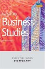 As/A Level Business Studies Essential Word Dictionary