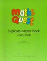 Maths Quest Duplicate Masters Level Four