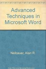Advanced Techniques in Microsoft Word
