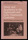 Music and Aesthetics in the Eighteenth and Early Nineteenth Centuries