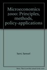 Microeconomics 2000 Principles methods policyapplications