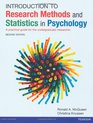 Introduction to Research Methods and Statistics in Psychology A Practical Guide for the Undergraduate Researcher