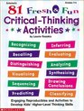 81 Fresh  Fun CriticalThinking Activities