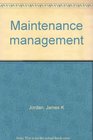 Maintenance management