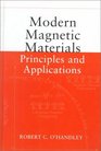 Modern Magnetic Materials  Principles and Applications