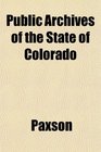 Public Archives of the State of Colorado